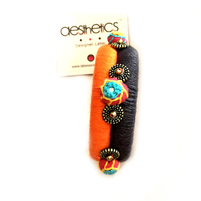 Anchor thread antique beads broad bangles for women - Aesthetics Designer Label