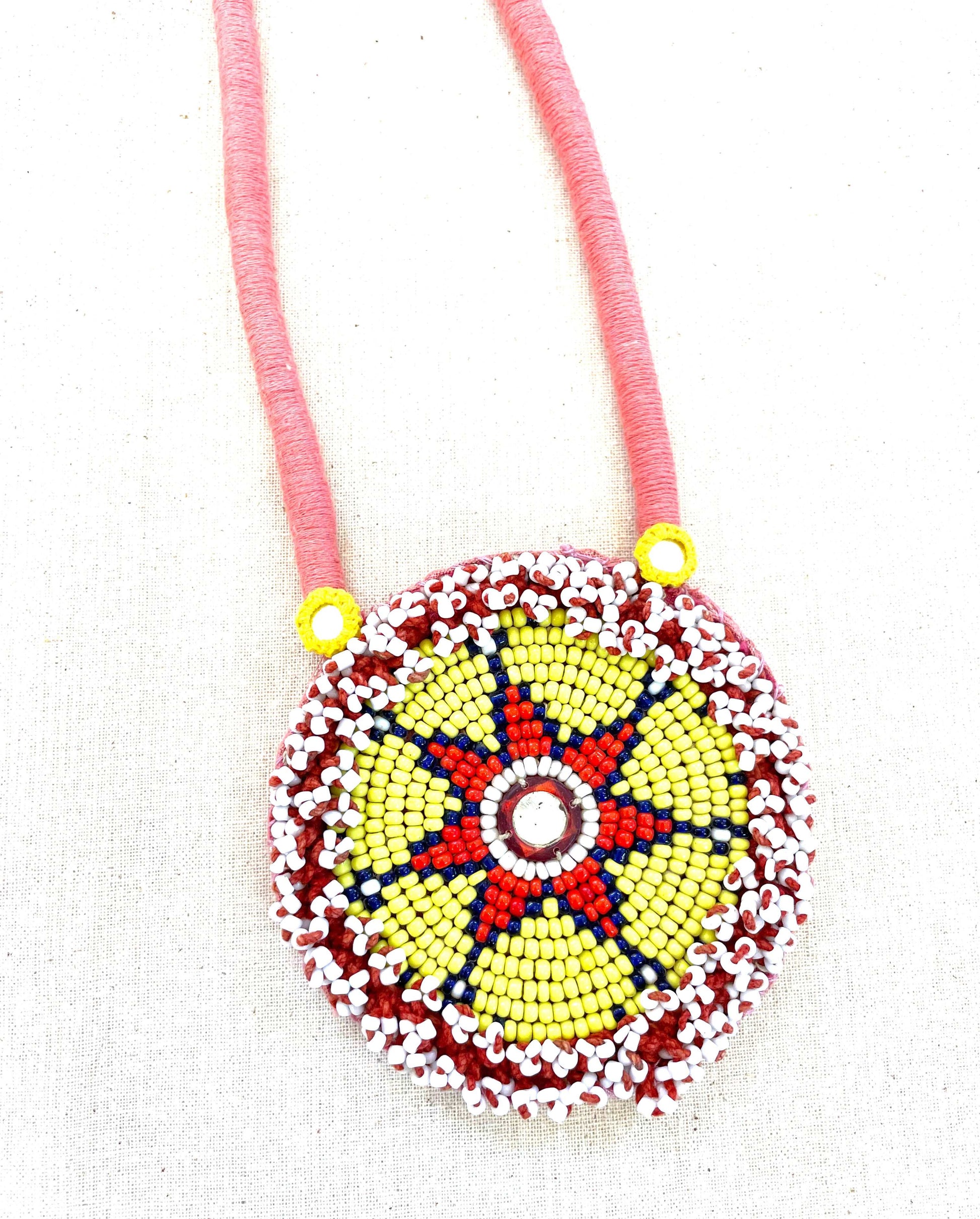 Kutchi work beaded necklace - Aesthetics Designer Label